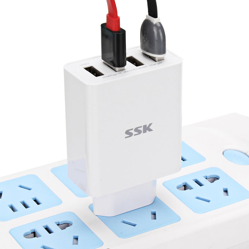 SSK 4 USB Port 5V 5A EU USB Charger Tablet Charger