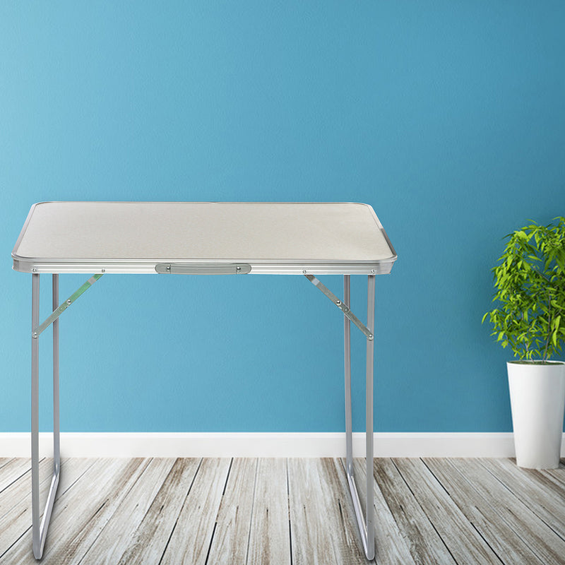 Portable Folding Table Laptop Desk Study Table Aluminum Camping Table with Carrying Handle and  Foldable Legs Table for Picnic Beach Outdoors