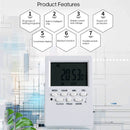 Intelligent Electronic Timing Socket Digital Timer Socket Countdown Time Setting Switch Plug-in Programmable Time Controller