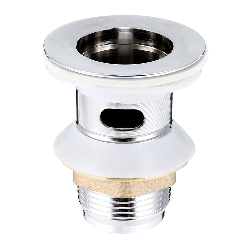 Chrome Click Clack Slotted Sprung Pop Up Push Button Sink Basin Waste Faucet