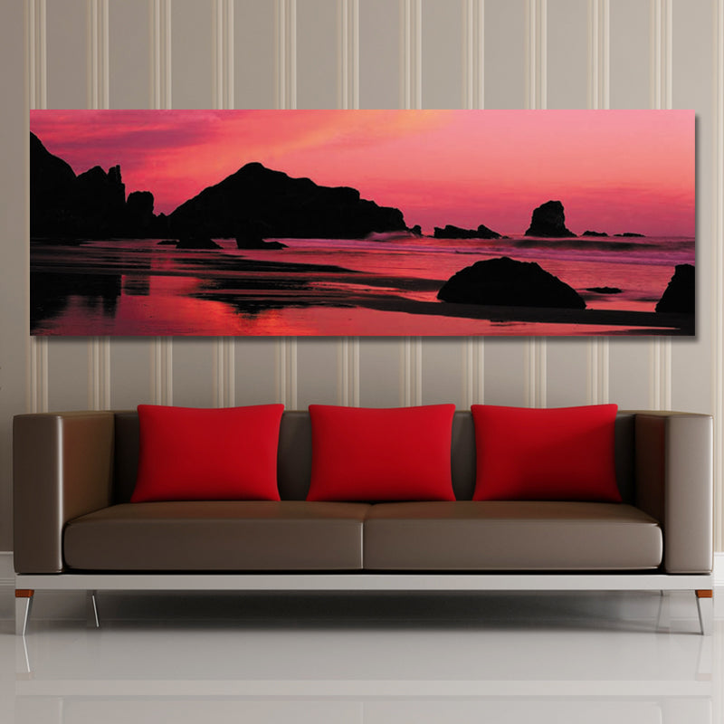 DYC 10490 Single Spray Oil Paintings Photography Seaside Sunrise Landscape WallArt For Home Decoration Paintings