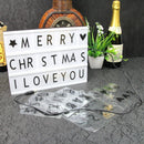 DIY Alphabet Symbol Card Night Light Remote Control Timing Dimming A4 LED Box Advertising Lamp