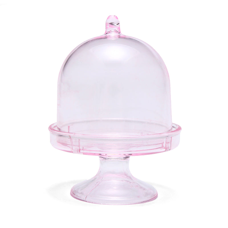 12 Pcs Mini Cake Stand Cupcake Box Plastic Candy Box Holder With Cover Kitchen Storage Container