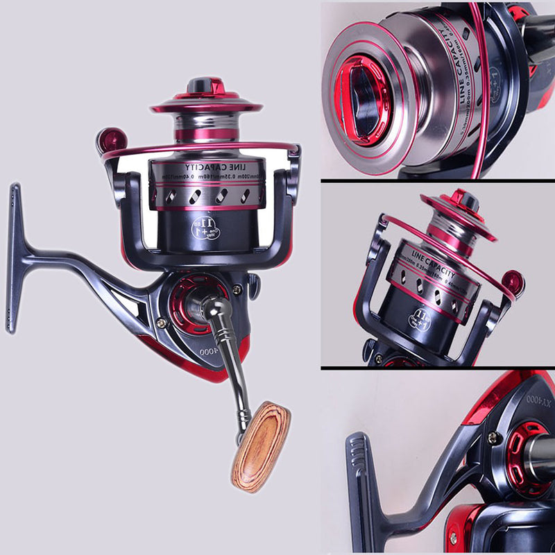 ZANLURE XY3000-5000 5.2/4.9:1 11+1BB Fishing Reel Hand Orientation Exchangable Spinning Wheel