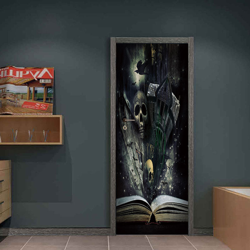 Miico MT006 Door Sticker Halloween Sticker Horror Wall Sticker Removable Stickers