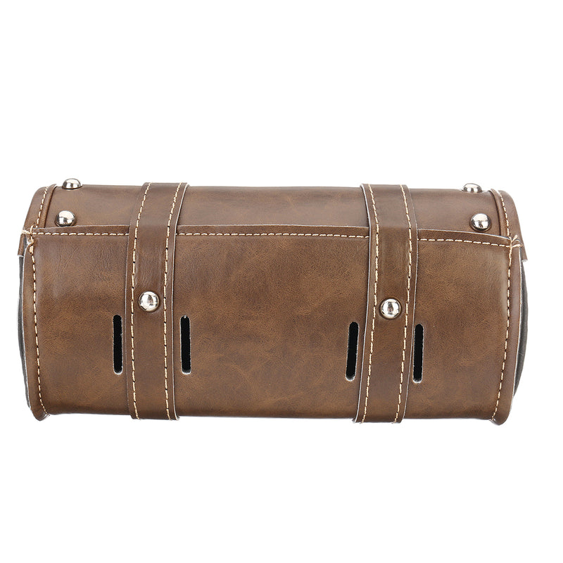 Leather Motorcycle Front Fork Tool bag For Harley/Softail/Sportster/Dyna Brown