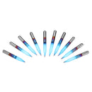 Drillpro 10pcs 0.1/0.2/0.3mm 25 Degree Engraving Bit Blue NANO Coated Carbide Flat Bottom PCB Engraving Bit CNC Router Tool