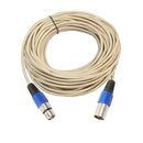 REXLIS BK2013G 1/ 1.8/ 3M XLR Canon Male to Female Microphone Audio Cable