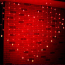 2x1m 128 LED Heart Shape Light String 220V Curtain Light Home Decor for Festival Christmas