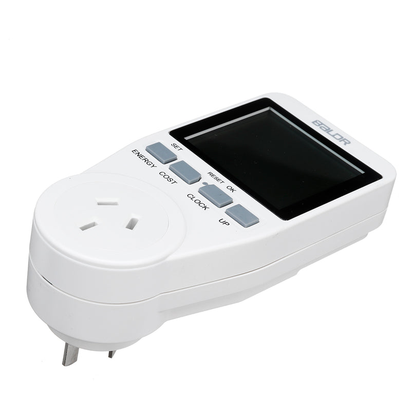 Smart Socket Large Screen Power Monitor Socket AU Plug Record Cumulative Kilowatt-hour Time and Electricity Expenses.