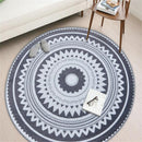 Bathroom Door Floor Mat Non-slip Wear-resistant Kitchen Nordic Gray Series of Round