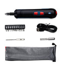DC3.6V Mini Electric Screwdriver Set 320rpm Straight Handle Screw Driver USB Rechargeable Power Tool