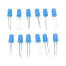 5pcs DIY Blue LED Round Flash Electronic Production Kit Component Soldering Training Practice Board