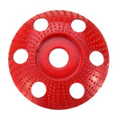 Drillpro 85mm Tungsten Carbide See Through Wood Shaping Disc Carving Disc with Hole 16mm Bore Sanding Grinder Wheel for 100 115 Angle Grinder