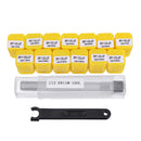 Machifit C12-ER11M-100L Straight Shank Collet Chuck Holder with 7pcs ER11 1-7mm Spring Collet Chuck for CNC Lather Milling Tool