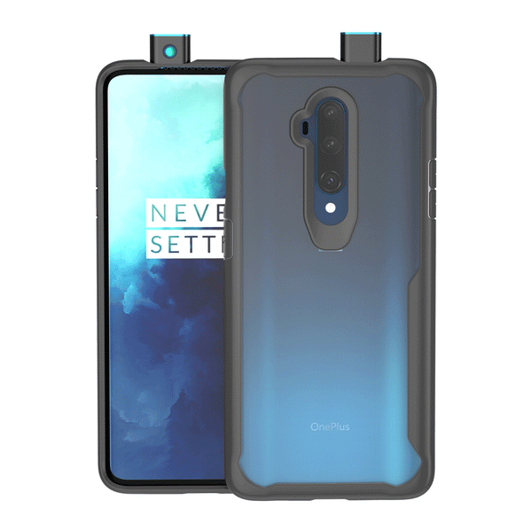 For OnePlus 7T Pro Case Bakeey Armor Shockproof Acrylic Transparent Soft TPU Bumper Edge Protective Case