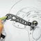 Versatile EDC Tool Design Drawing Curved Metallic Ruler Mini Compass Protractor Combo Patterns for Notepad Designers Artists Architects Student