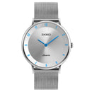 SKMEI 1264 Casual Style Ultra Thin Men Watch Stainless Steel Wristband Quartz Movement Watch