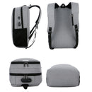 18L Men USB Anti-theft Backpack Rucksack 16inch Laptop Shoulder Bag With Headphone Hole Outdoor Travel