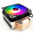 Coolmoon 1PCS 12cm Adjustable RGB CPU Heat Sink with 5 Heat Pipe Computer Case PC Cooling Fan