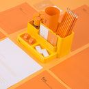 Fizz BT5950 Creative Multifunctional Pen Holder Desktop Stationery Storage Box Cosmetics Makeup Brushes Sundries Organizer Office School Supplies