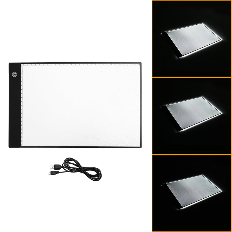 A4 USB 5V 2A LED Eyesight-protected Artists Drawing Pad Animation Tracing Light Box Tablet Board