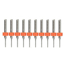 10pcs 3.175mm Shank 1.0mm Micro PCB Drill Bit Print Circuit Board Carbide CNC Engraving Tool