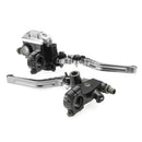 Pair 7/8 Motorcycle Brake Master Cylinder Clutch Reservoir Levers Universal