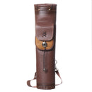 Archery Traditional A rrow Hunting Holder Back Shoulder Quiver Leather/Oxford Archery Bag