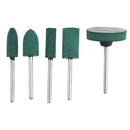 HILDA 5pcs 3mm Rubber Point Mounted Grinding Head for Polishing Metal Iron Grinder Rotary Tools