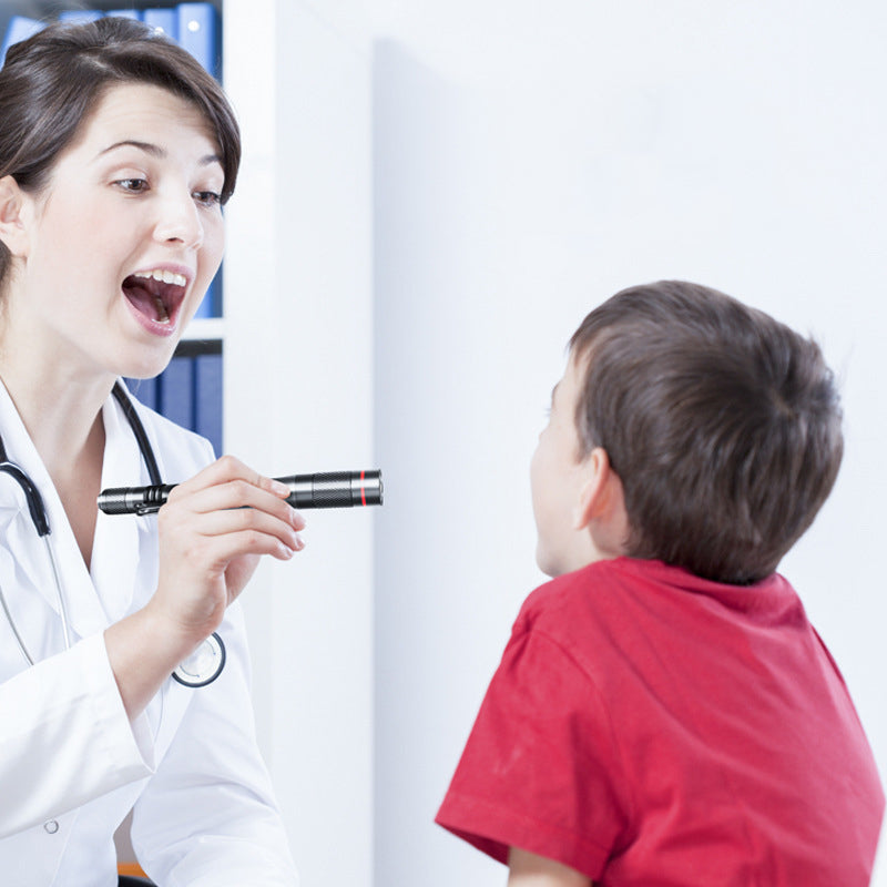 WARSUN Dual Light Source 5000K Medical LED Flashlight Pen Doctor Nurse Emergency Torch Light