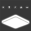 24W 1000LM LED Ceiling Light Sqaure Ultrathin Fixture for Kitchen Bedroom AC110V-240V