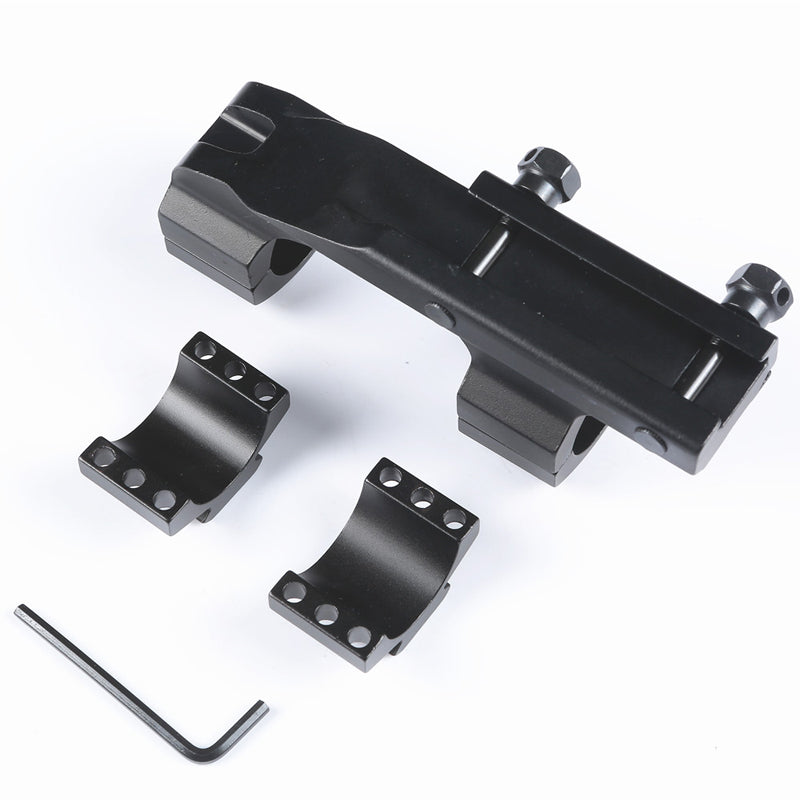 KALOAD Tactical Flat Top Heavy Duty 1" Cantilever Handgun Rail Mount Holder Dual Rings 20mm Rail