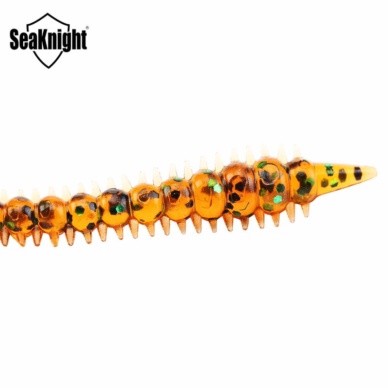 SeaKnight SL009 8pcs/bag 3.6g 130mm/5.1in Silicone Soft Fishing Lure Earthworm Centipede Worm Lure