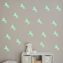 Honana DX-126 10PCS 7X10CM Fluorescent Glow Unicorn Wall Sticker Home Bedroom Decor