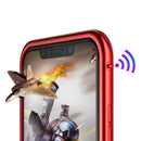Rock Magnetic Adsorption Tempered Glass Metal Protective Case For iPhone XR