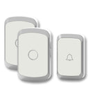 CACAZI A20 Wireless Music Doorbell Waterproof AC 110-220V 300M Remote Door Bell 1 Button 2 Receivers