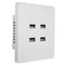 3.1A AC Power Wall Receptacle Socket Plate  Charger Outlet Panel with 4 USB Port