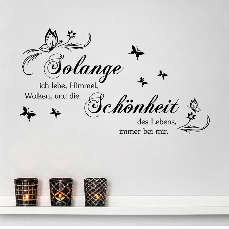 Wall Sticker Butterfly Quotes Decals Stickers Living Study Room Art Home Decor