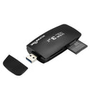 Rocketek CR8 4-In-1 USB 3.0 to TF SD CF MS Card Reader with LED Indicator