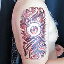 3D Big Mechanical Eye Designed Tattoo Sticker Waterproof Large Decal Paster
