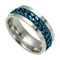Titanium Steel Rotating Chain Finger Rings Fashion Style Steel Ring For Men