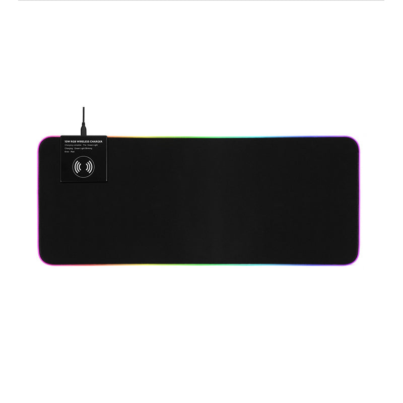 GMS-X10 RGB Light Gaming Mouse Pad 3 in 1 Fast 10W Wireless Charging Keyboard Mat with Wireless Charger