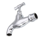 TMOK DN15 1/2'' Brass Chrome Tap Water Nozzle Single Control Faucet Bathroom Balcony Tap Thread Connection w/ Switch