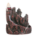 Mountain River Backflow Incense Burner Ceramic Backflow Dragon Incense Holder with 10 Cones