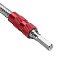 Drillpro 200mm Metal Flexible Extension Drill Shaft 1/4 Inch Hex Screwdriver Bit Holder