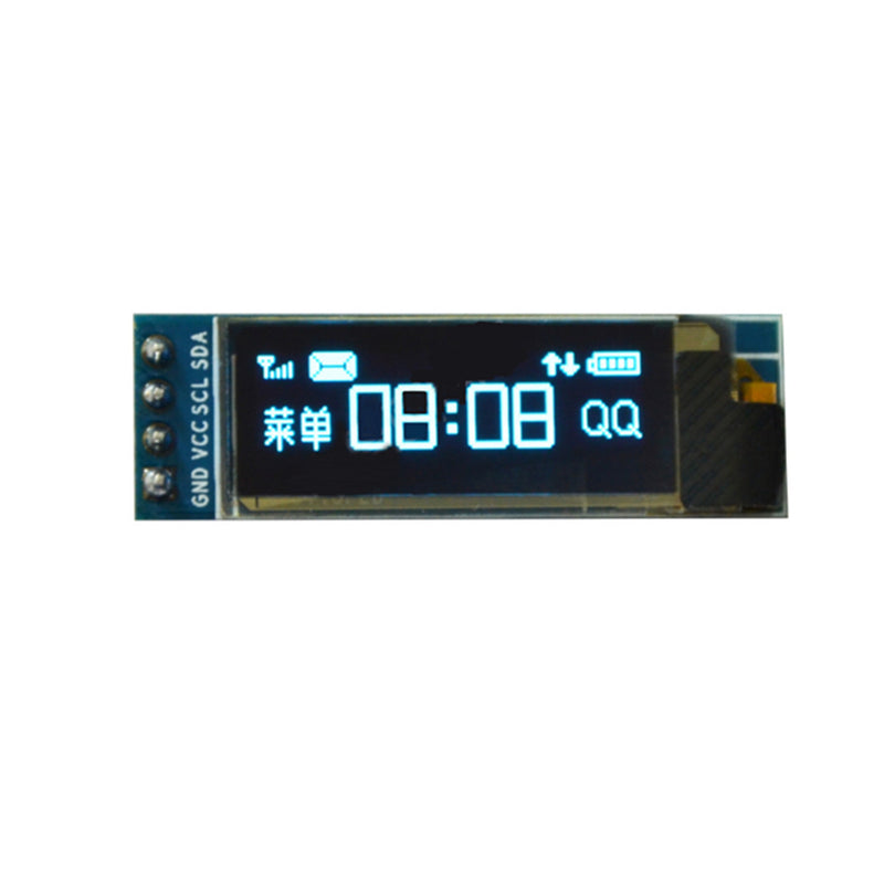 5Pcs Geekcreit 0.91 Inch 128x32 IIC I2C Blue OLED LCD Display DIY Oled Module SSD1306 Driver IC