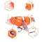 Amlucas 6cm/12.6g 8Colors ABS Fishing Lure Treble Hook Topwater Fishing Bait