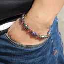 Ethnic Black Gallstone Hand-woven Bracelet Retro Colored Beaded Bracelet Unisex