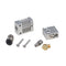 V6 4.1MM Through Hole Silver All Metal J-Head Hotend Remote Extruder Set for 3D Printer